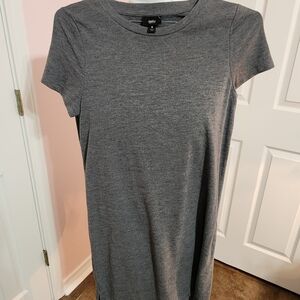 Gray Short Sleeve Dress